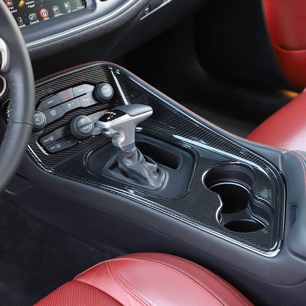 Voodonala interior accessory carbon fiber panel blends with Dodge Challenger cabin.