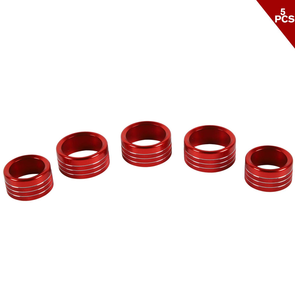 Voodonala ergonomic red knob cover enhances feel on Dodge RAM