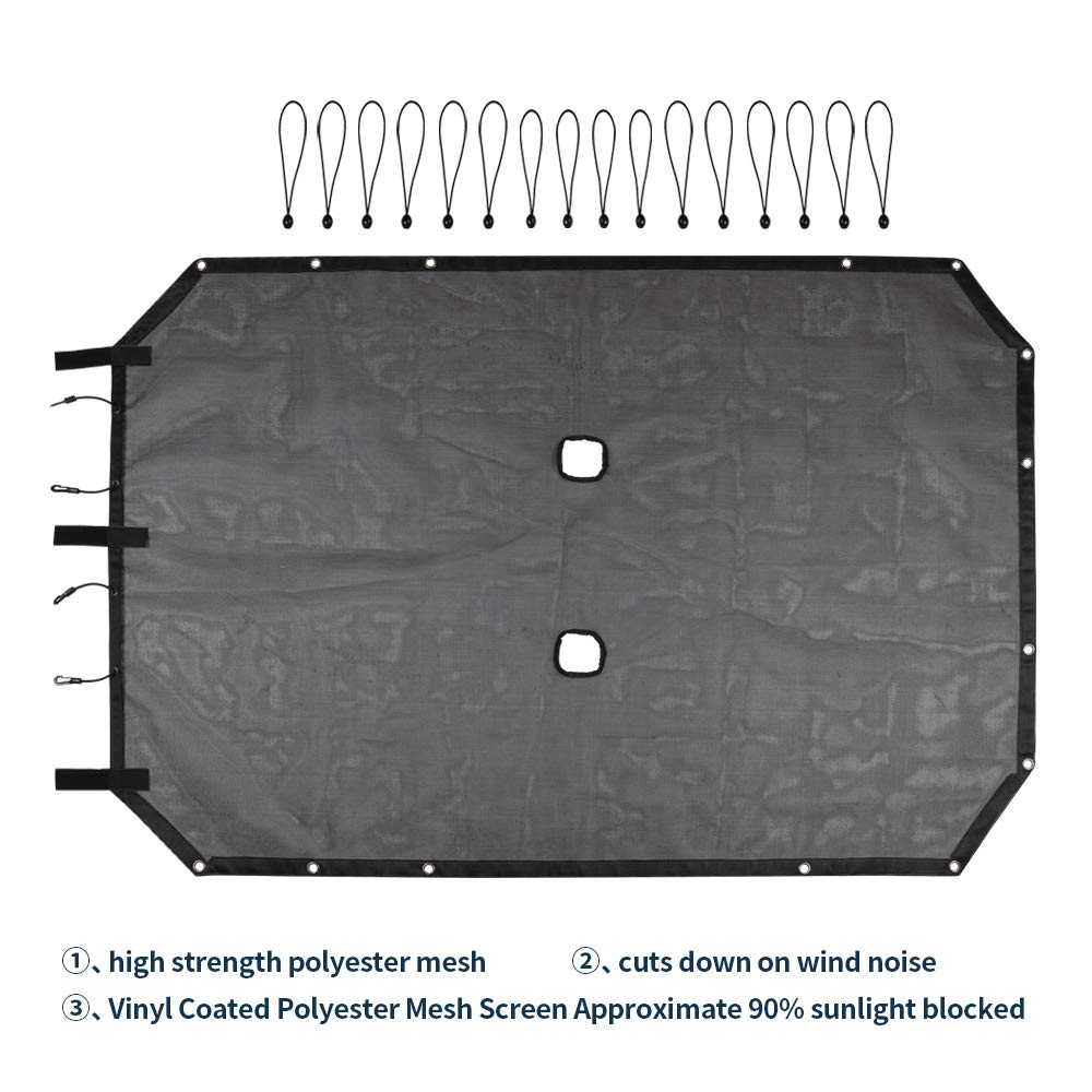 Voodonala Jeep JK sunshade keeps you comfortable on hot days
