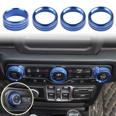 Voodonala knob-cover blue-aluminum protects the AC knob from scratches.