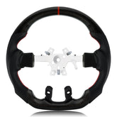 VOONKE real carbon fiber steering wheel with high-gloss finish for Dodge RAM 1500.