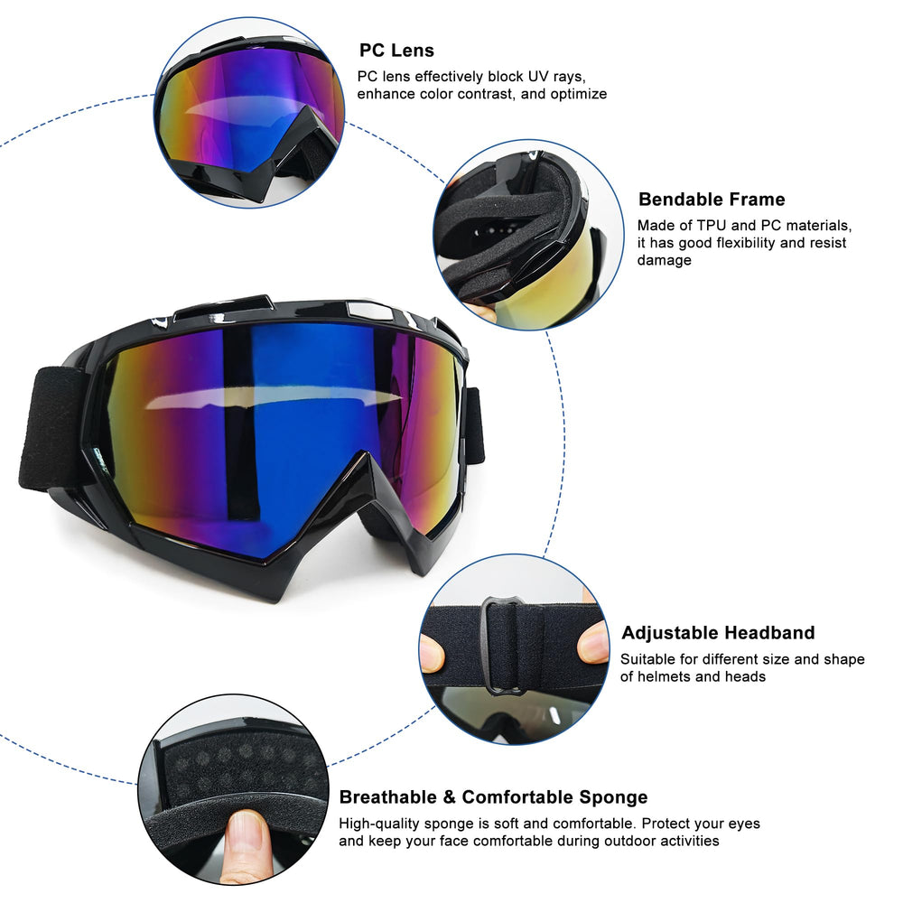 Voosyn-XS ATV goggles with dustproof windproof protection for off-road