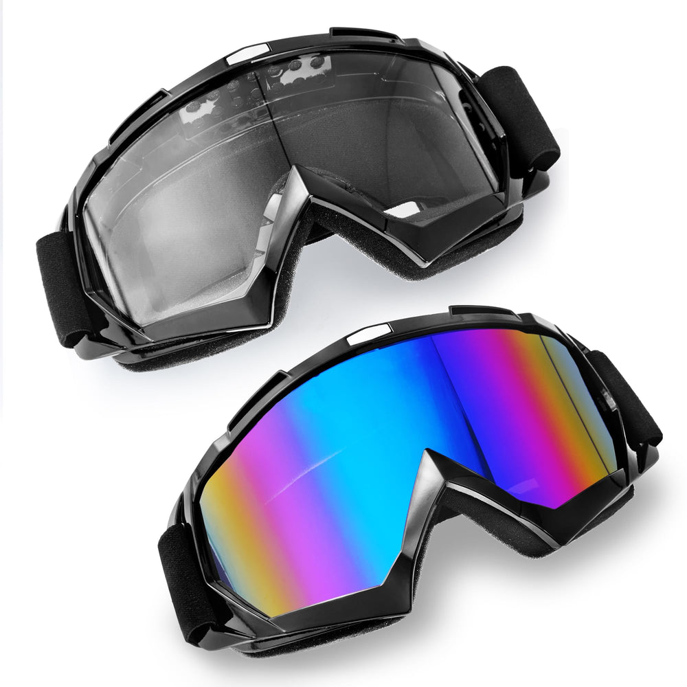 Voosyn-XS dirt bike goggles with colorful lenses for enhanced color contrast