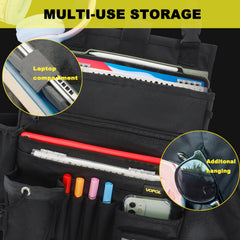 VOPQL car seat organizer stitching detail highlights durability for daily use
