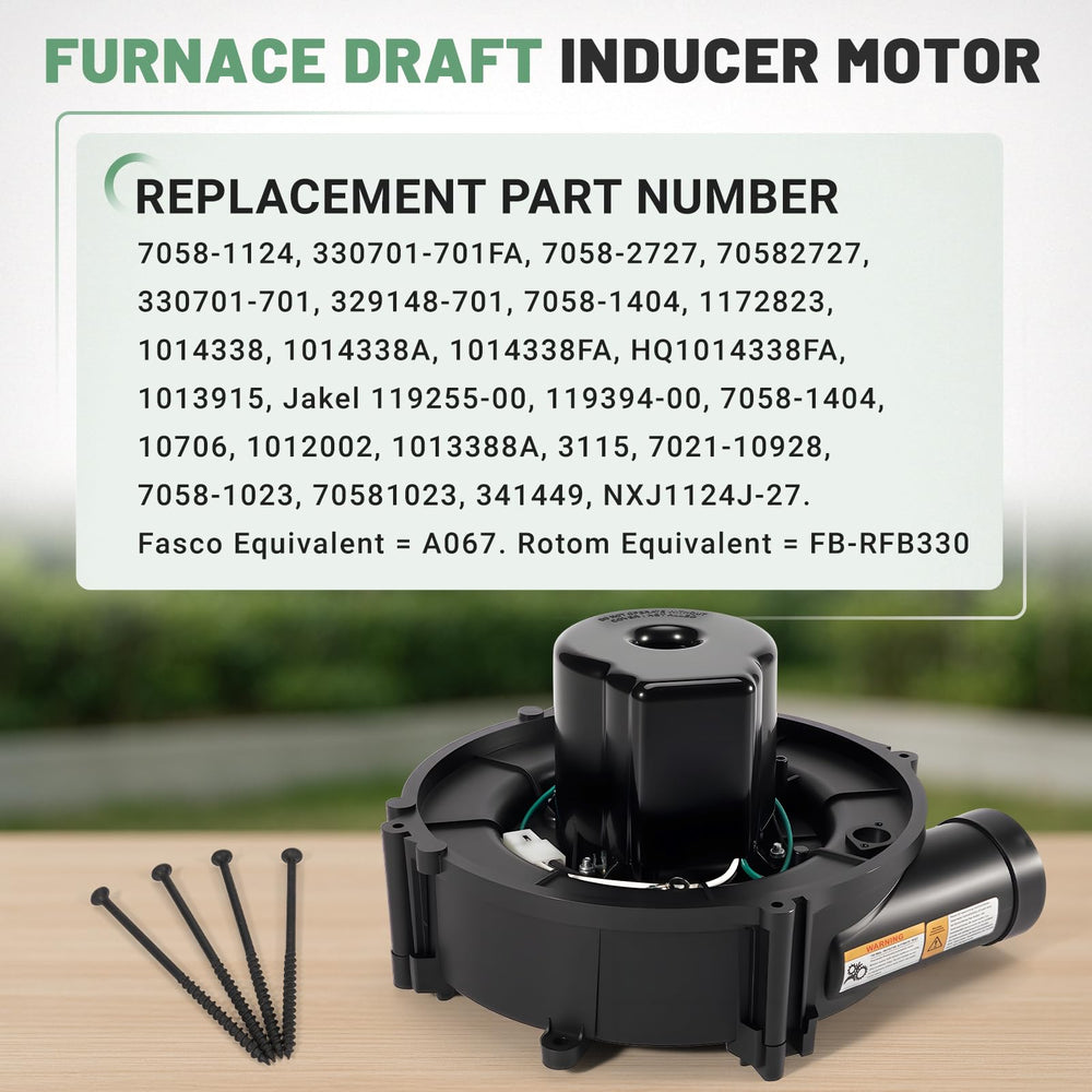 VORGENS 115V 2.4A 3000RPM motor delivers steady airflow.