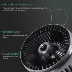 VORGENS AC blower motor wiring connectors simplify replacement and service.