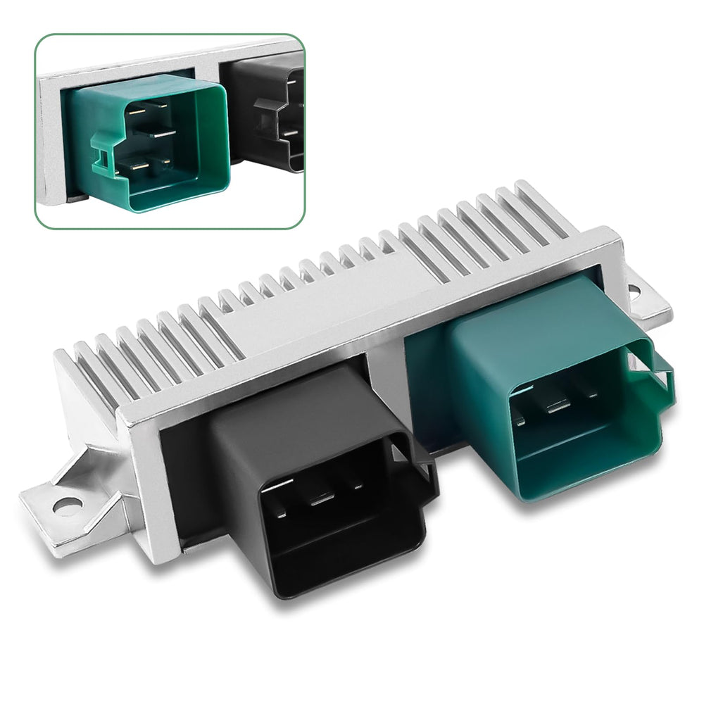 VORGENS Glow Plug Control Module for Ford diesel engines, front view for reliable cold starts.