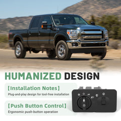 VORGENS headlight switch compatibility, fits 2002-2004 Ford Super Duty models.