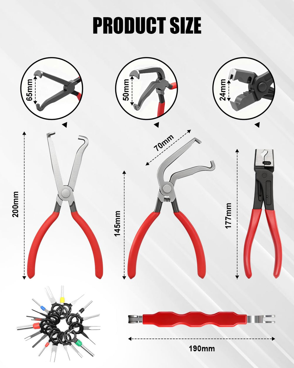 Vorhixa 60° angled disconnect pliers reach cramped engine bays for quick connector release