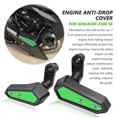VORILES Ninja500 frame slider on bike demonstrates discreet protective design