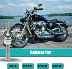 VORIPO 22mm straight spigot petcock with chrome finish compatible with Sportster