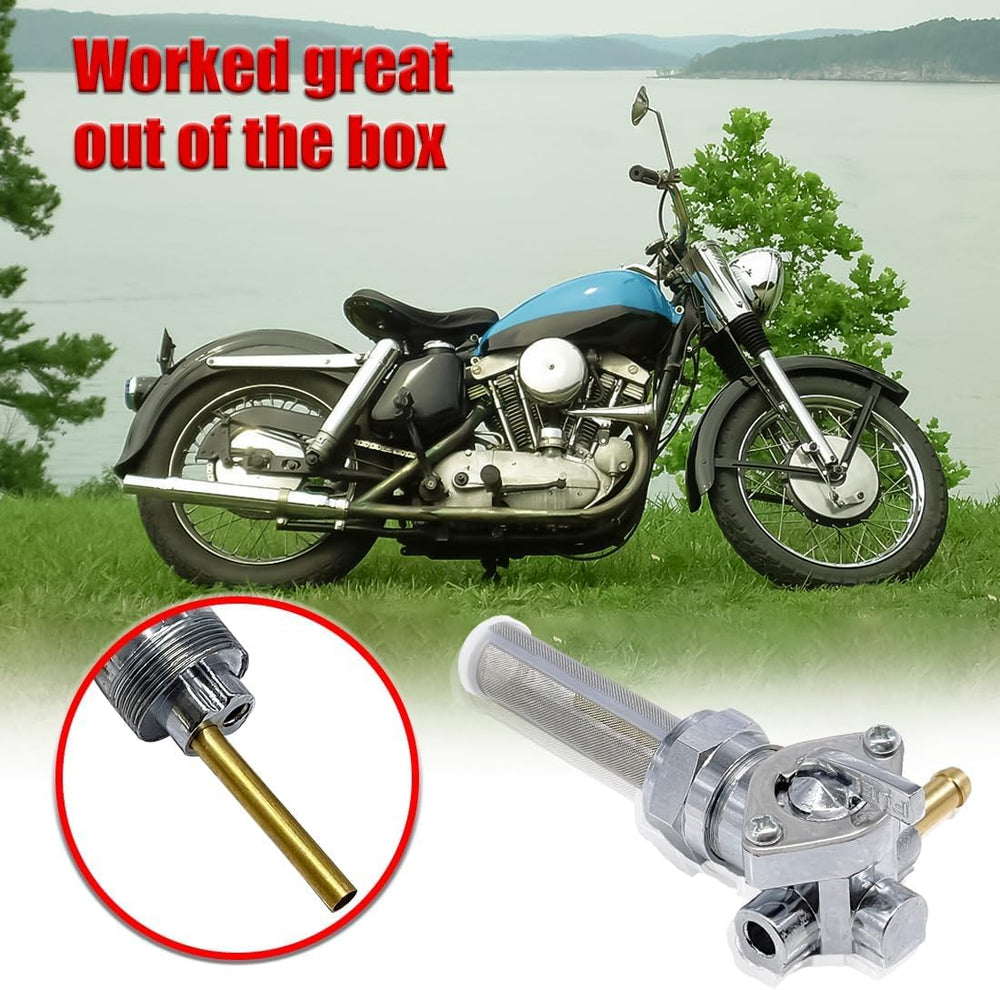 VORIPO chrome petcock made to resist corrosion on Harley bikes