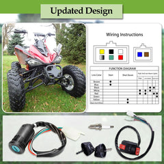 VORIPO packaging contents ignition switch keys clearly lists the switch and two keys.