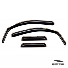 Aesthetic exterior upgrade with Voron Glass rain guards for Toyota Tundra