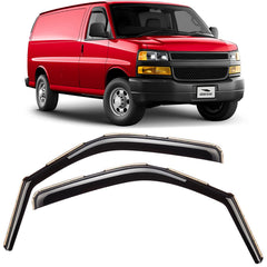 Voron Glass in-channel rain guard on driver side reduces wind noise and rain exposure.
