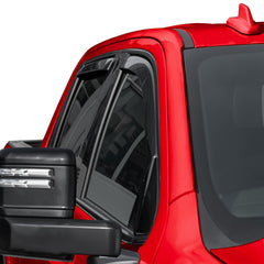 Voron Glass rain guard on passenger side for Chevy Silverado 2020-2026 protects interior from sun and rain