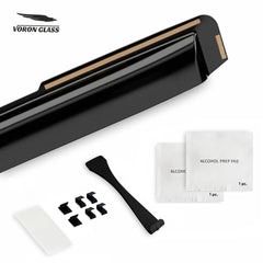 Voron Glass side window visors maintain airflow while shielding from rain.