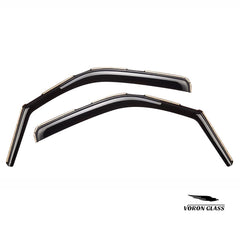 Two-piece Voron Glass rain guard set providing full side coverage and a sleek look.