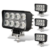 Vosiglia 4inch LED tractor work light front view for clear nighttime visibility.