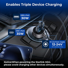 Vostolobo Starlink Mini Cable shielded 18 AWG for durability in extreme conditions.