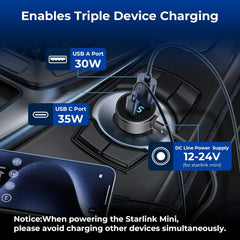 Vostolobo Starlink Mini intelligent temperature control prevents overheating during use.