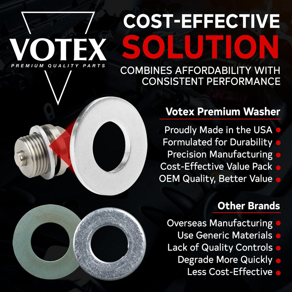 VOTEX 23mm outer diameter washer fits many M12 drain plugs