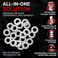 VOTEX oil drain plug washers set offers value with 20 pieces
