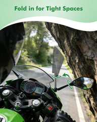 VOUTRAK wide-view convex mirror shows more behind for safer lane changes