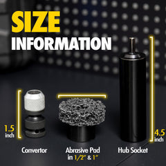 Vouyar impact wrench adapter half inch enables quick, secure installations