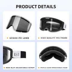 VOZAPOW adjustable strap ensuring secure fit with most helmets