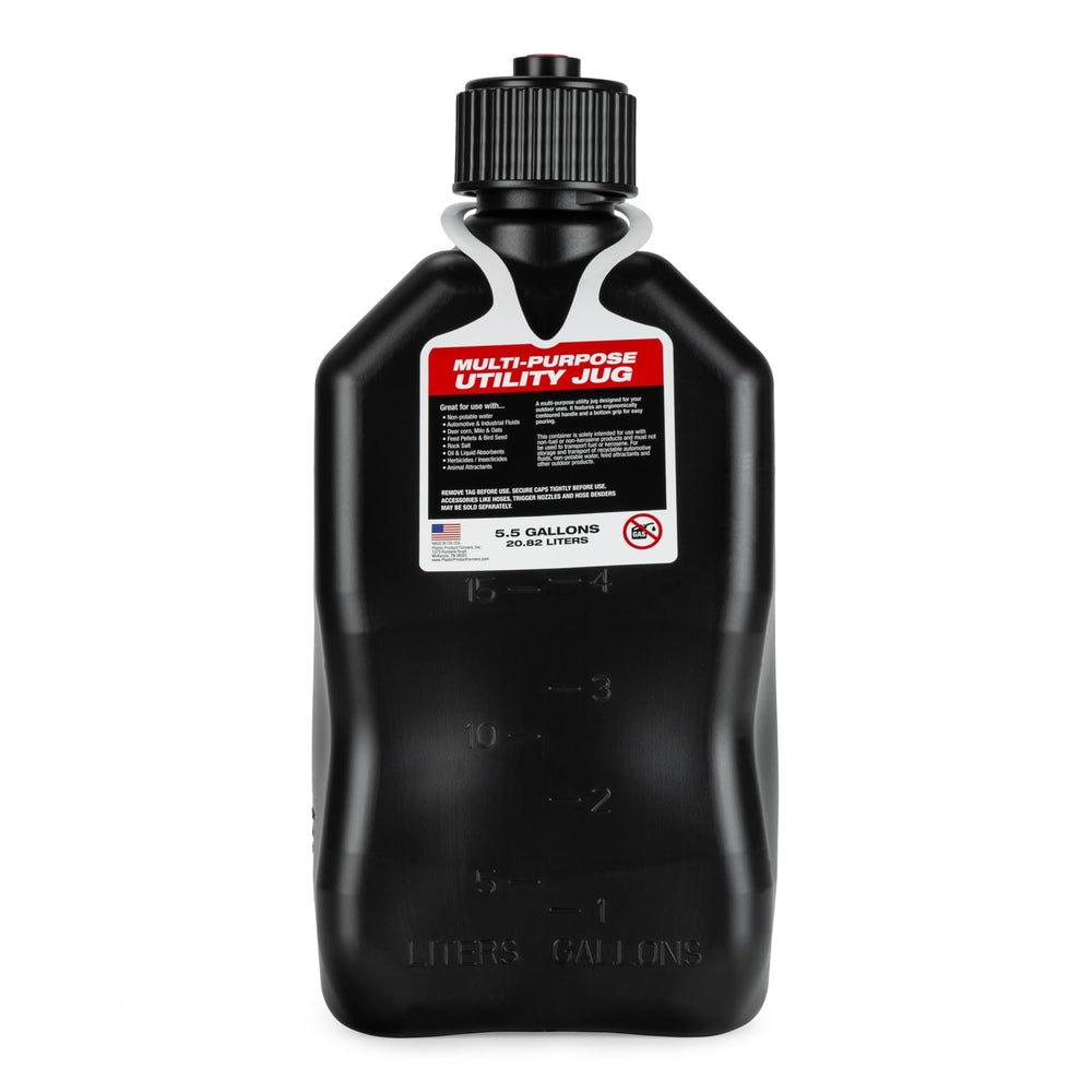 VP Racing Motorsports Jug top view featuring secure cap for splash-free transport.
