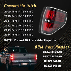 VPIMOZO F-150 tail light passenger-side smoked lens for safety