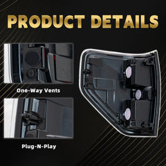 VPIMOZO F-150 tail light with weatherproof seal for rain protection