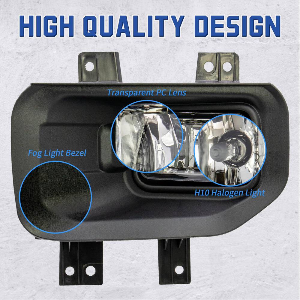 VPIMOZO fog light assembly, front-right, quick install in under 10 minutes.