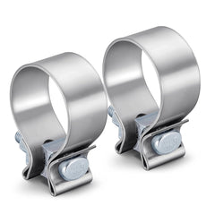 VPZMT 1.75in muffler clamp fitted on Harley Road Glide enables easy tool-free installation.