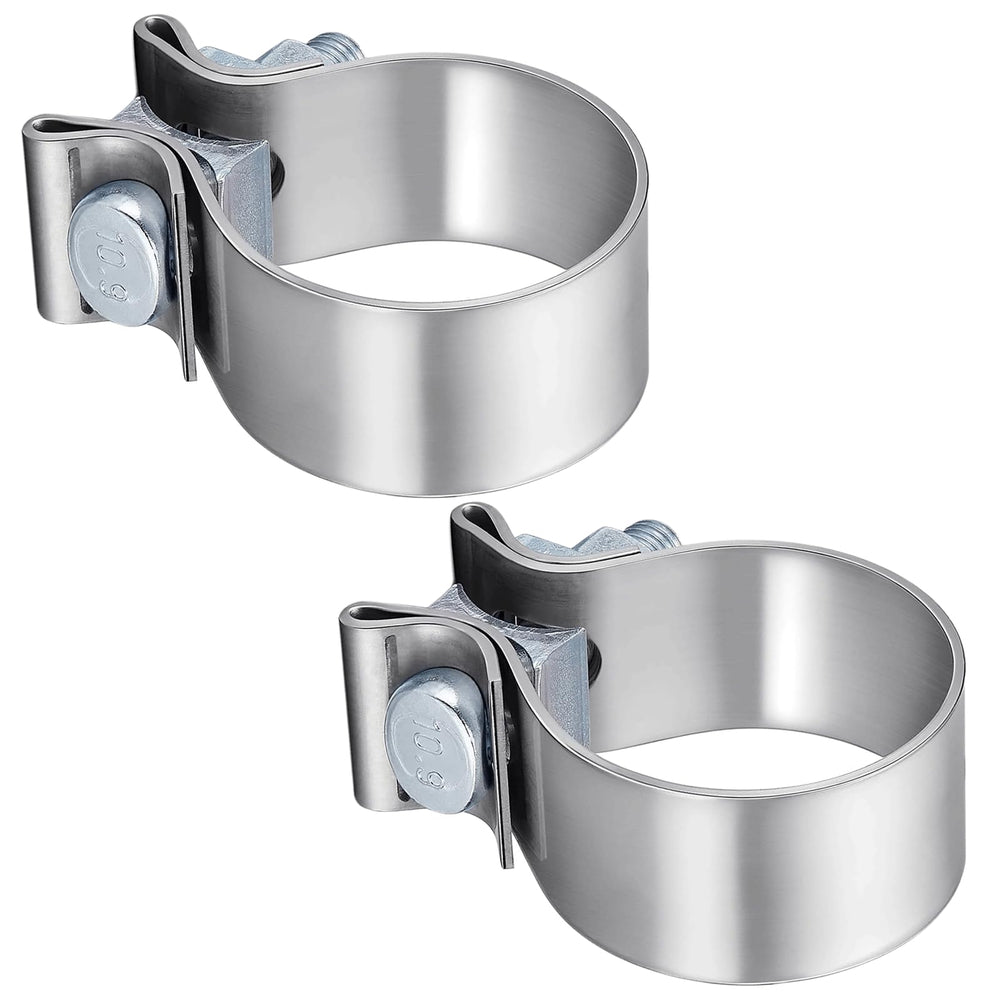 VPZMT 1.75in muffler clamp fitted on Harley Road King keeps exhaust securely attached.