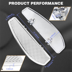 VPZMT floorboard front view closeup highlights durable aluminum with chrome finish.