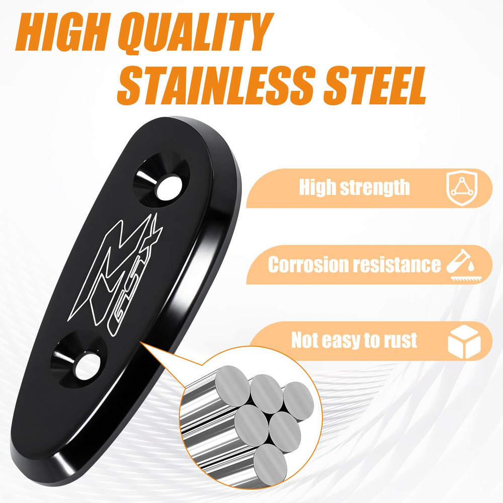 VPZMT billet aluminum base plate in black provides long-lasting durability