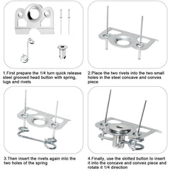 VPZMT DZUS springs illustrate reliable 1/4 turn operation for quick access