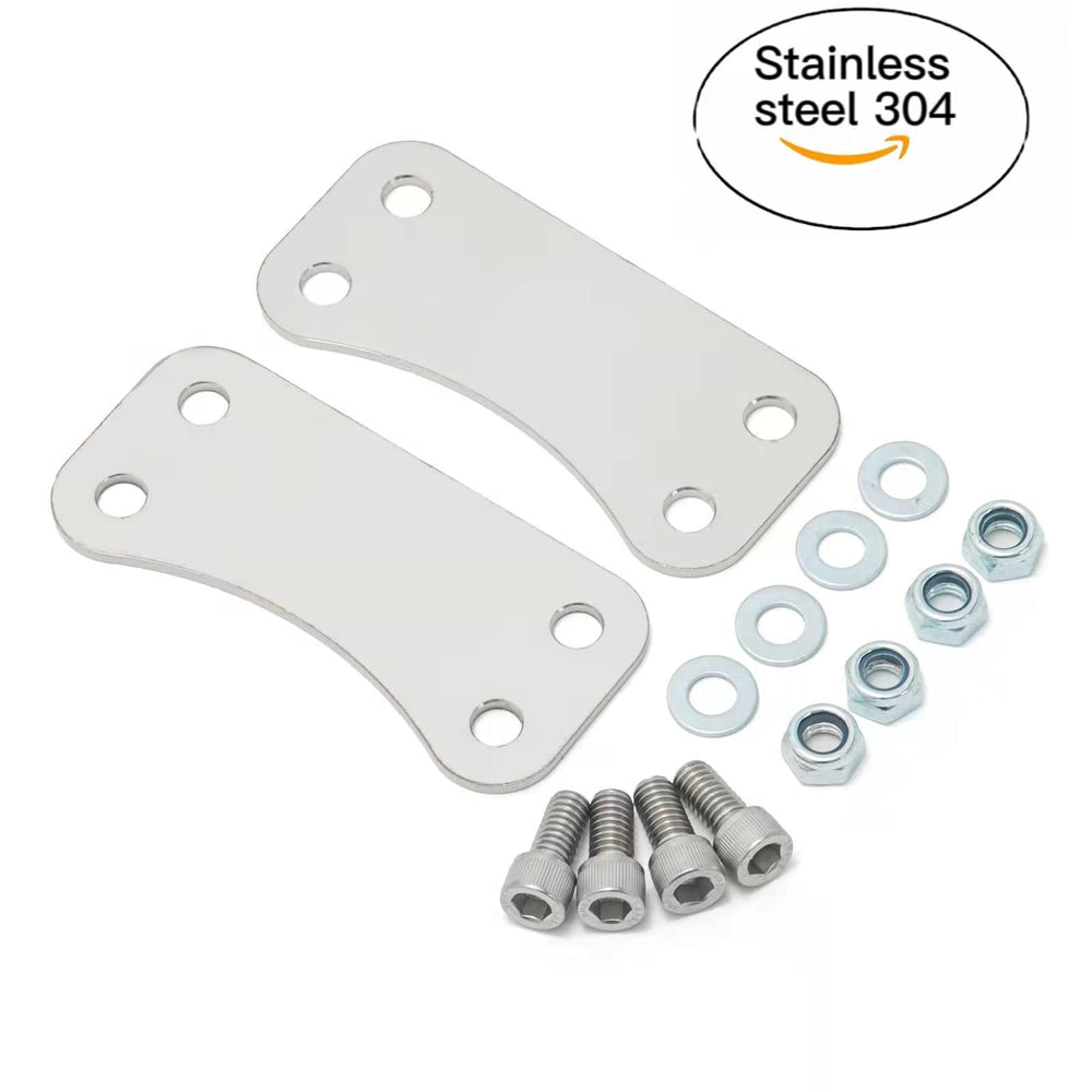 Black finish fender riser kit with hardware for quick installation