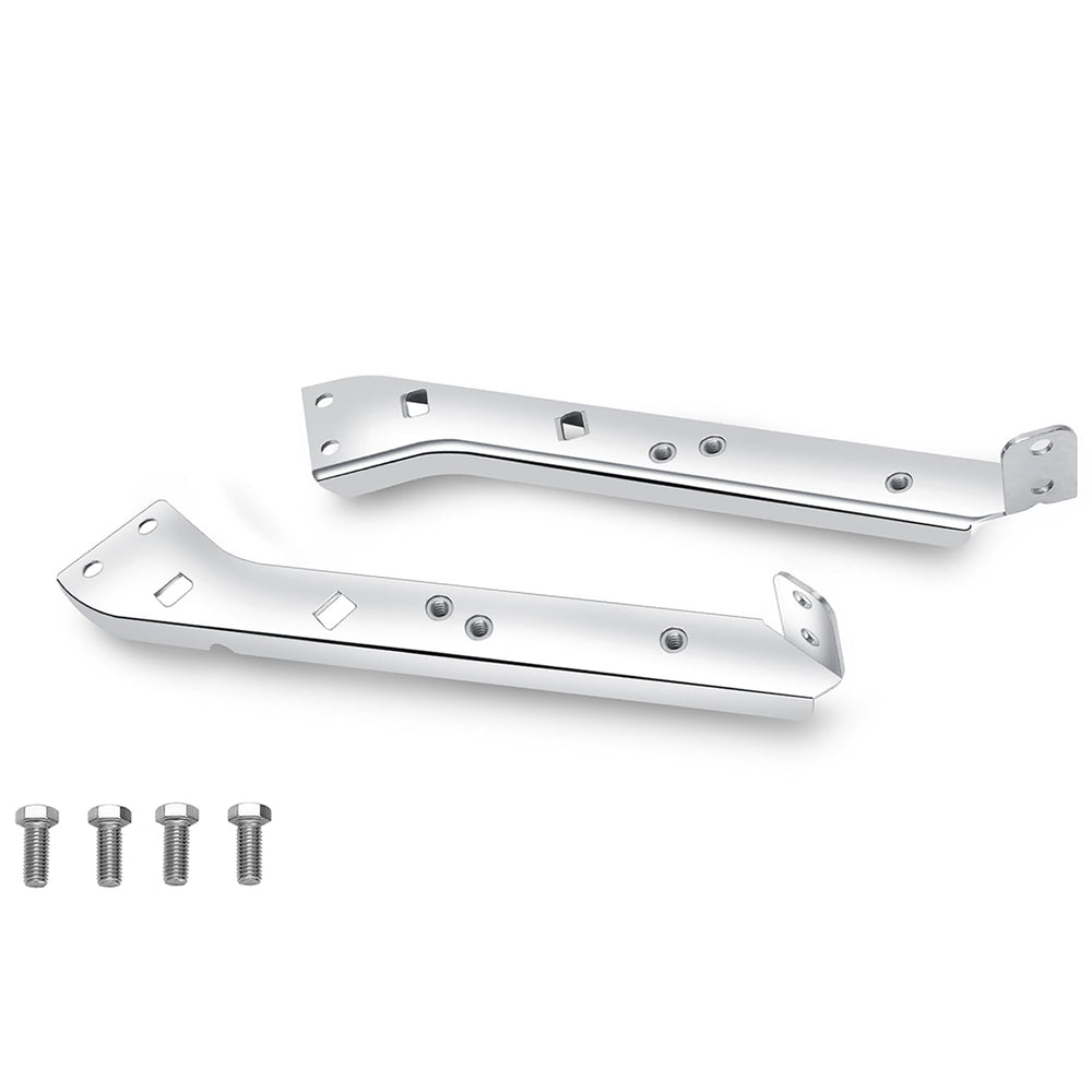 VPZMT heavy-duty steel saddlebag brackets for Harley Touring provide durable load support.