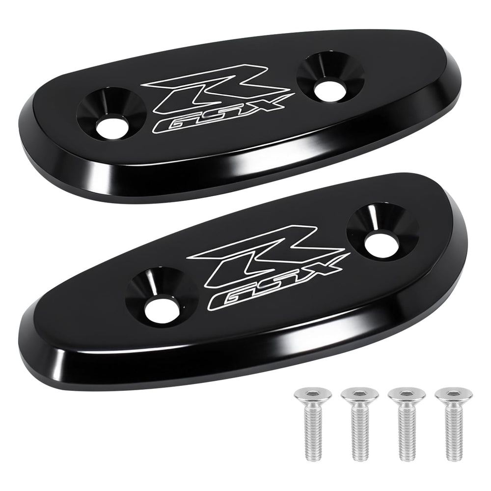 VPZMT mirror block-off base plate for Suzuki GSX-R 1000 protects openings with durable aluminum