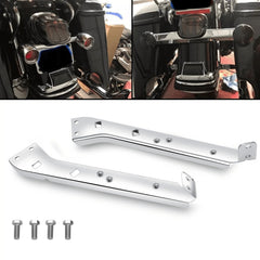 VPZMT packaged saddlebag rail brackets suitable for retrofit on classic Harley Touring bikes.