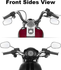 VPZMT chrome teardrop mirrors add sleek style and safety to your bike.