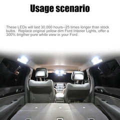 Vrasly cargo lights illuminate the rear bay for luggage or tools.