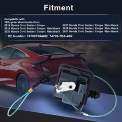 VROVO fuel door actuator installation step showing easy swap