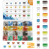 Vrupin 282pcs car fuses kit packaging organized for quick replacement