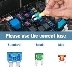 Vrupin molded case with locking snaps keeps fuses secure and organized