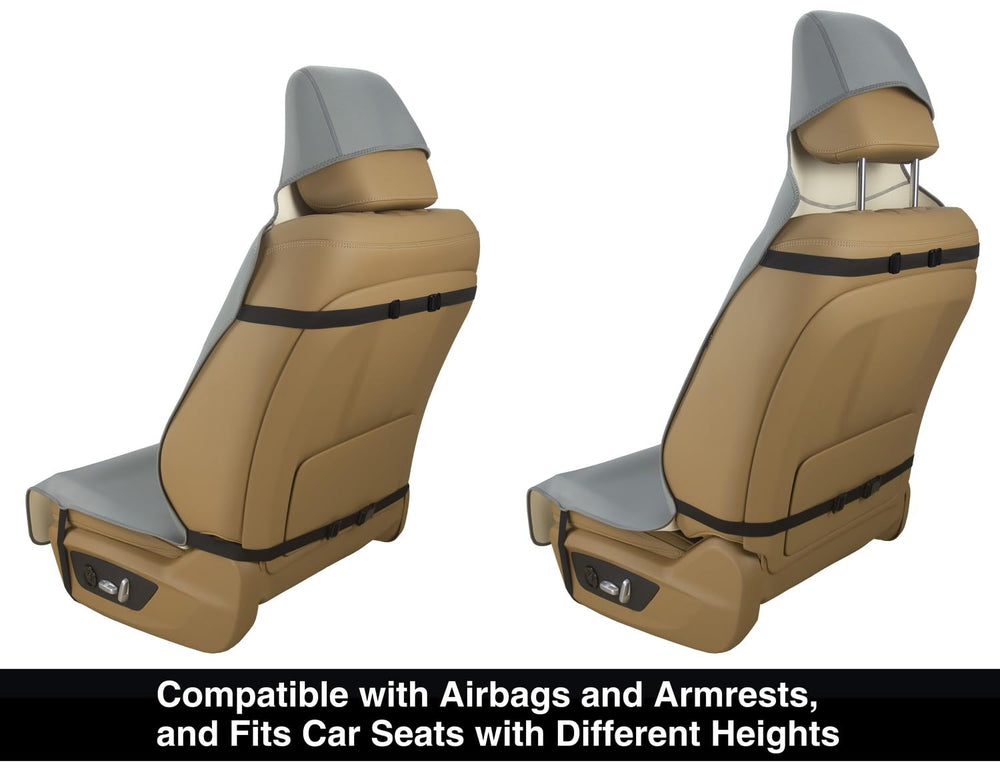 VSHIELD universal-fit neoprene seat cover adapts to most cars and trucks.