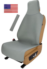 VSHIELD waterproof neoprene seat cover for front bucket seats protects against sweat and spills.